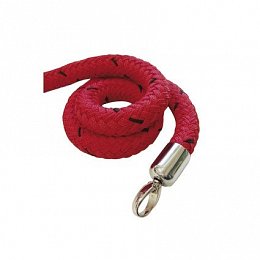 Vymedzovací lano, 1000 mm, červené, chrom