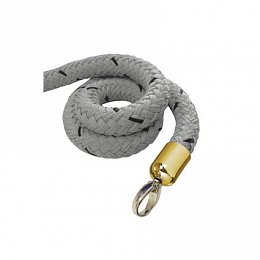 Vymedzovací lano, 1500 mm, šedé, mosaz