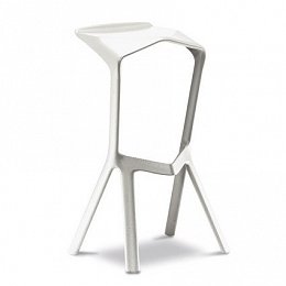 Barová stolička Miura, šedo-biela