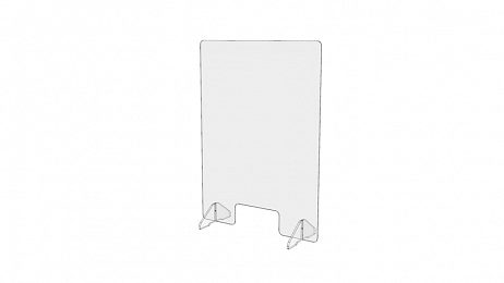 Ochranná pultová prepážka 650 x 900 mm