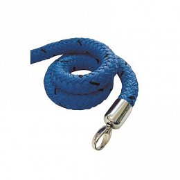 Vymedzovací lano, 1500 mm, modré, chrom